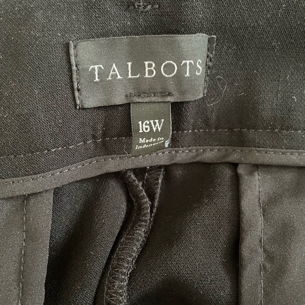 Talbots Black Dress Pants Classic Straight-Leg - Picture 5 of 5